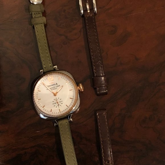Shinola Watch - Like New - Never Worn and in box! - comes with two strap options main image 5